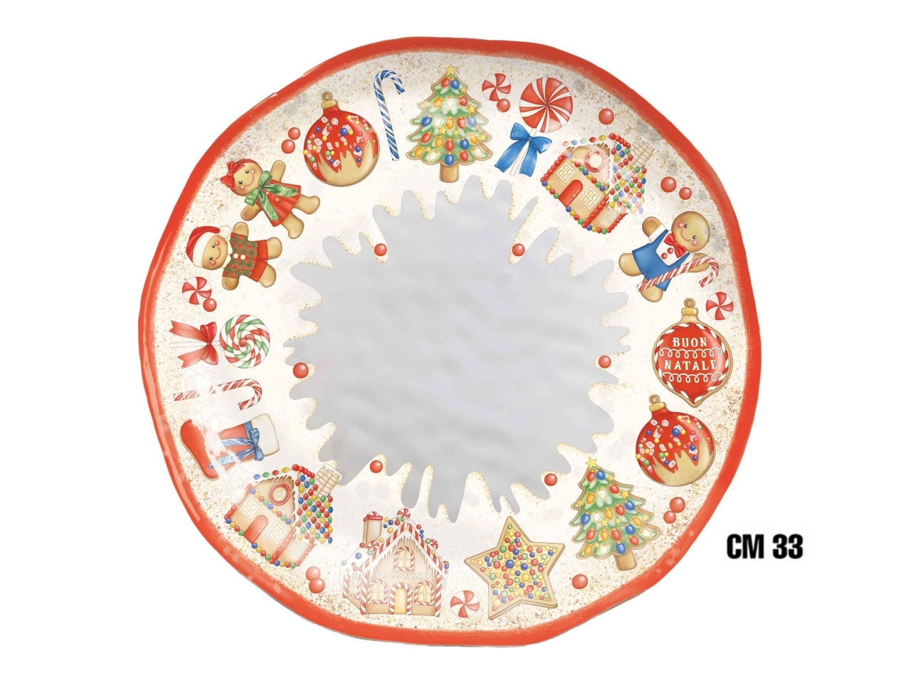 MARZAPANE PIATTO PANETTONE 33CM MELAM.ME-1645-3648 MARZAPANE PIATTO PANETTONE 33CM MELAM.ME-1645-3648