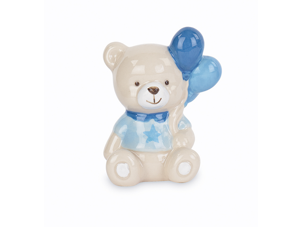 ORSETTO PALLONCINI AZZURRI H.7CM 249187M ORSETTO PALLONCINI AZZURRI H.7CM 249187M