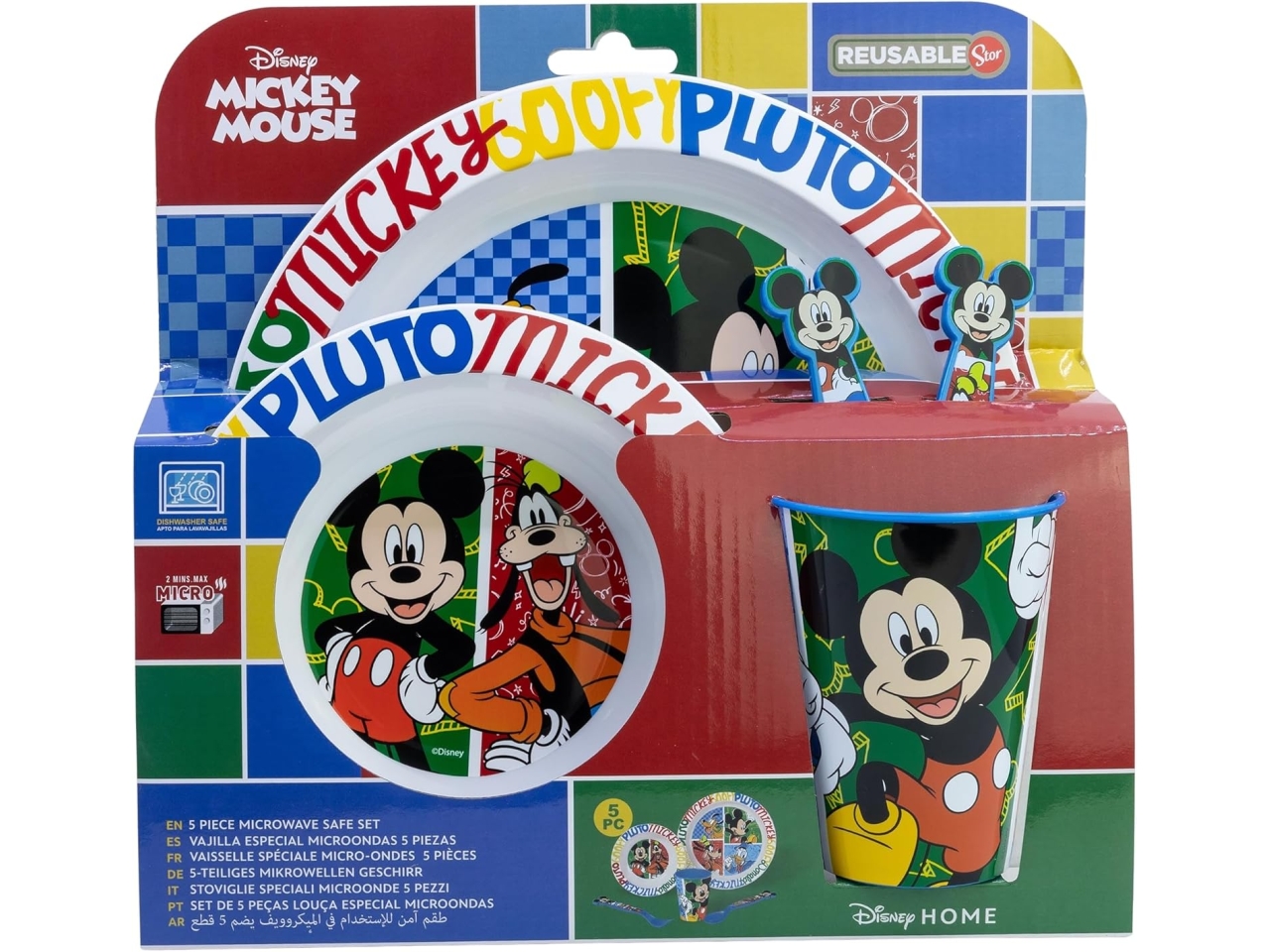 MICKEY SET PAPPA 5 PZ PLASTICA MICROONDE ST81150 MICKEY SET PAPPA 5 PZ PLASTICA MICROONDE ST81150