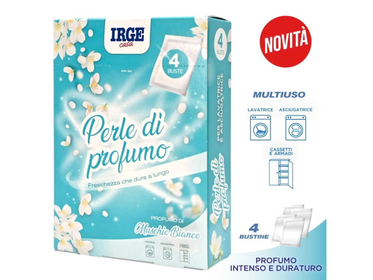 BUSTINE PROFUMATE MUSCHIO BIANCO 4PZ BUS7069A