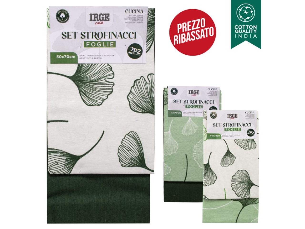 STROFINACCIO 50x70CM FOGLIE 2PZ STR6227A