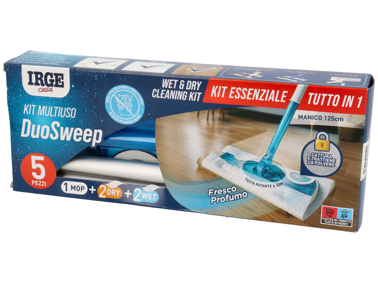 KIT PULIZIA 1MANICO+2PANNI UMI.+2PANNI DR.KIT7350A