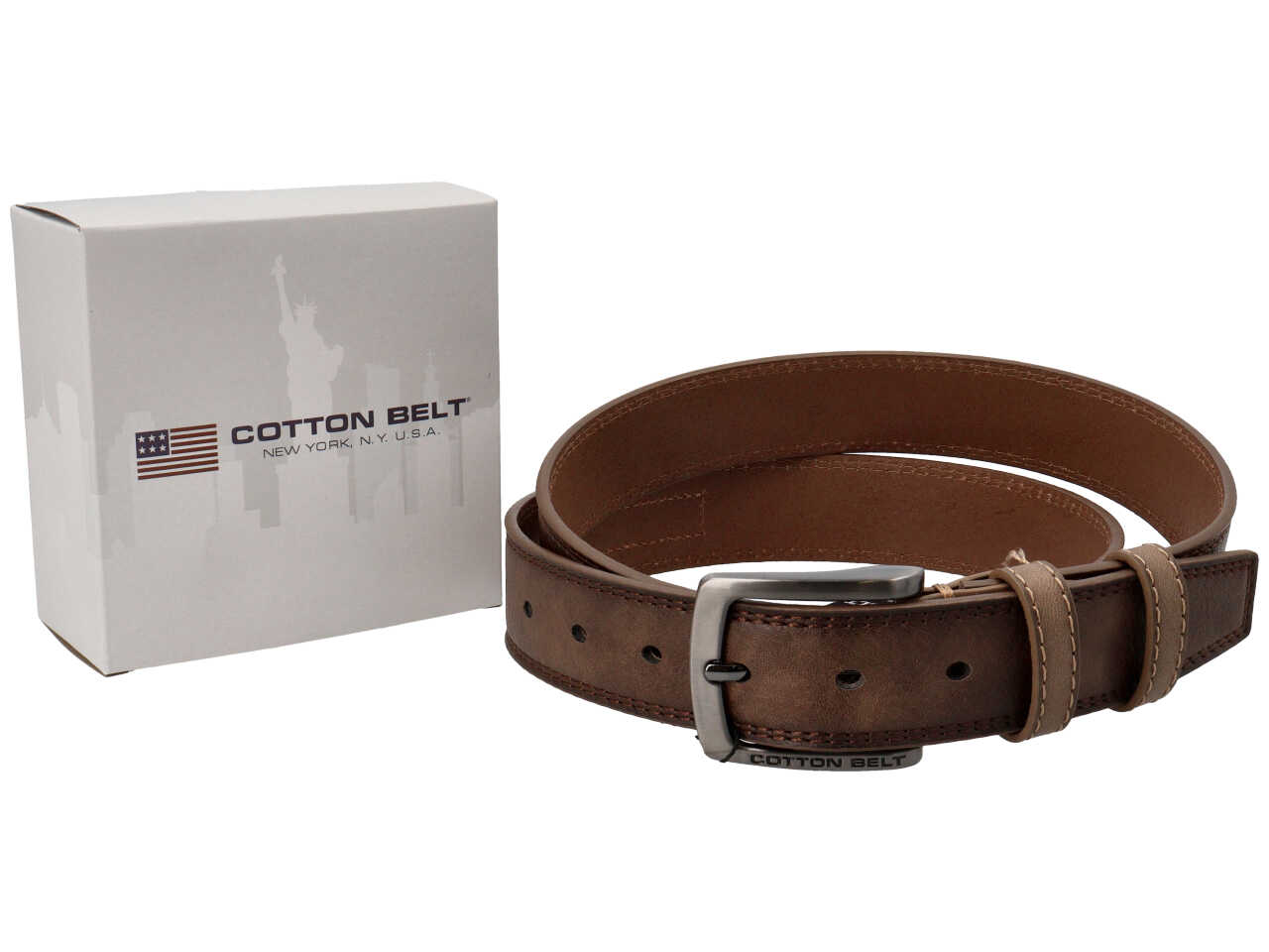 COTTON BELT CINTURA PELLE MARRONE C219260C022011