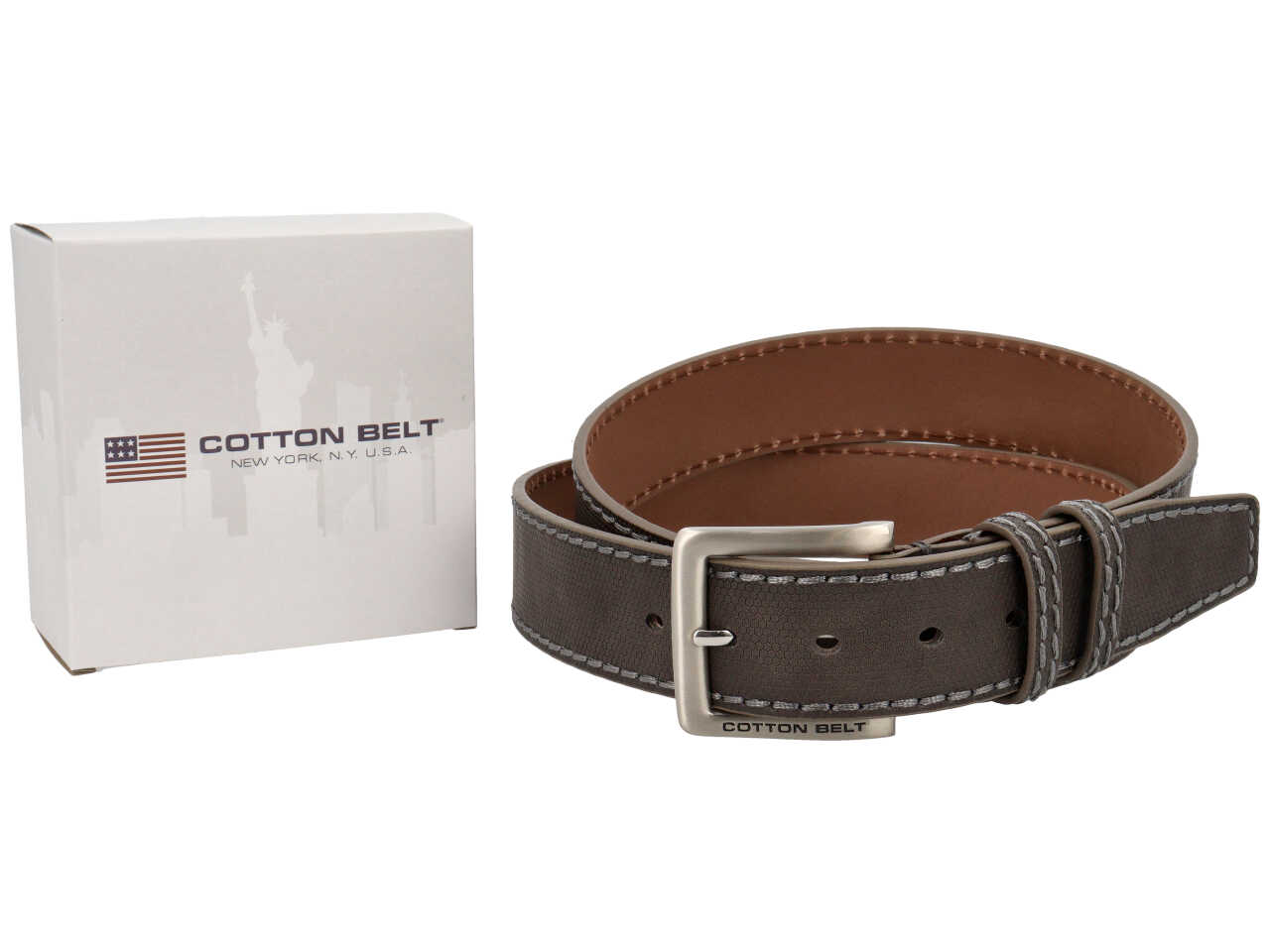 COTTON BELT CINTURA PELLE GRIGIO C2192604029080