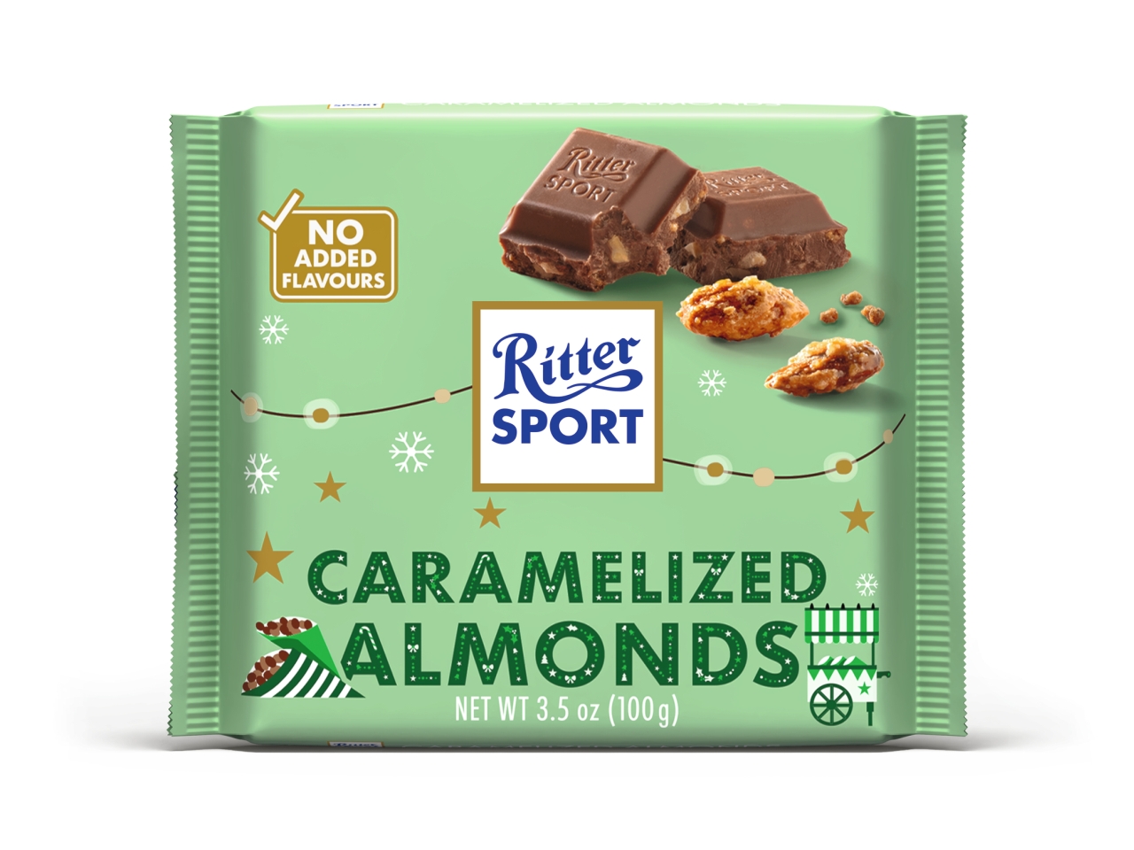 RITTER SPORT TAVOLET.CARAMELIZED ALMONDS 100GR2960