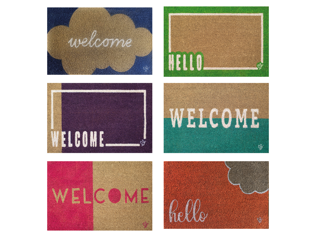 ZERBINO COCCO FLUO 40X60CM ZEFLUO040X060 ZERBINO COCCO FLUO 40X60CM ZEFLUO040X060