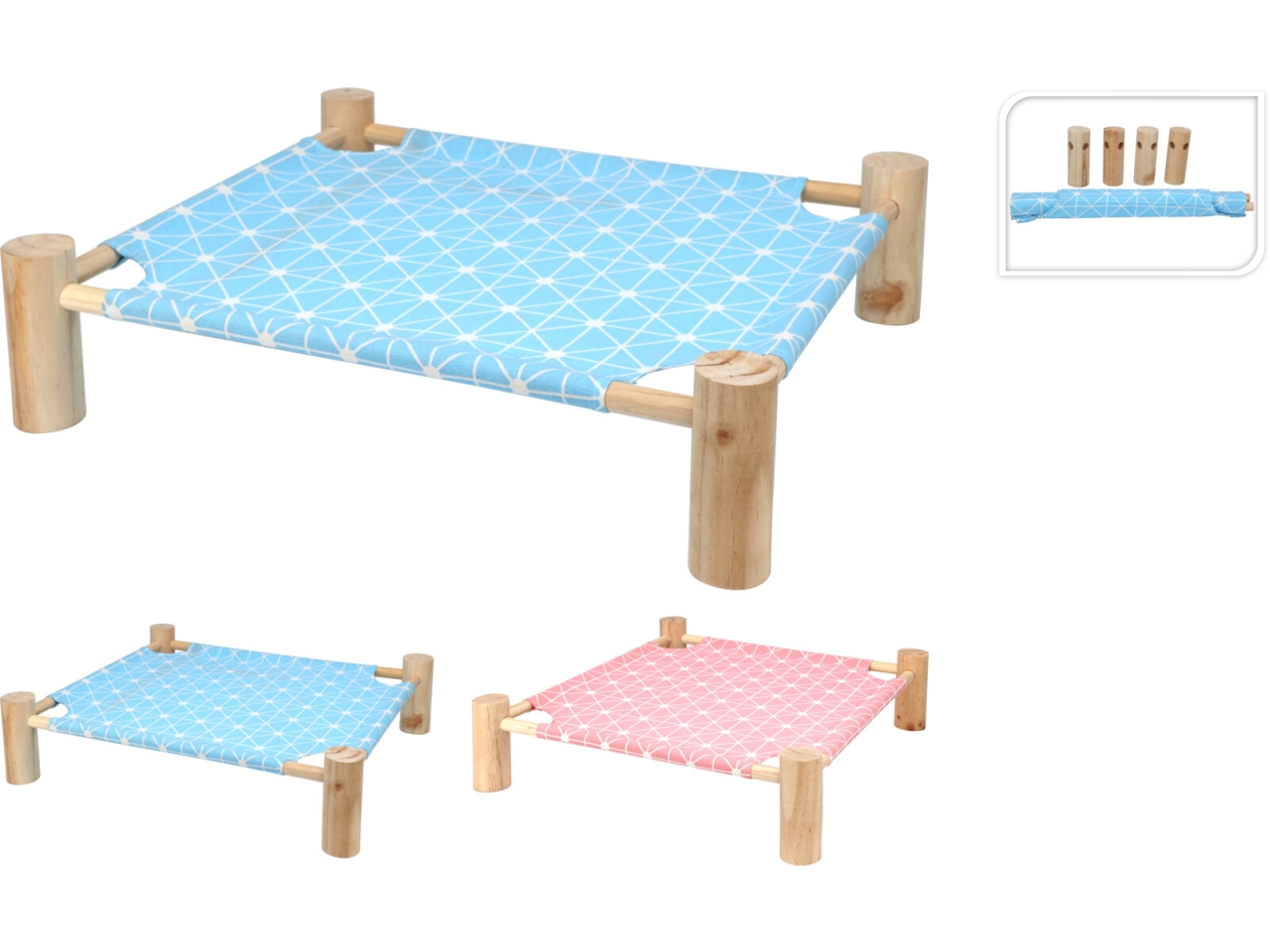 LETTINO PER ANIMALI 53X48X13CM IN 3 ASS. 491014390