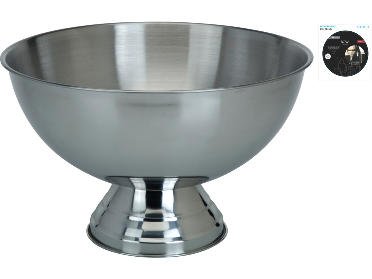 COPPA CENTROTAVOLA INOX 39X24CM A12104110