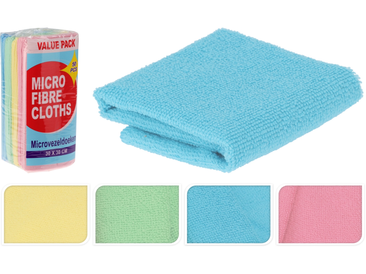 PANNI MICROFIBRA 30X30CM 50pz WK2000150 PANNI MICROFIBRA 30X30CM 50pz WK2000150