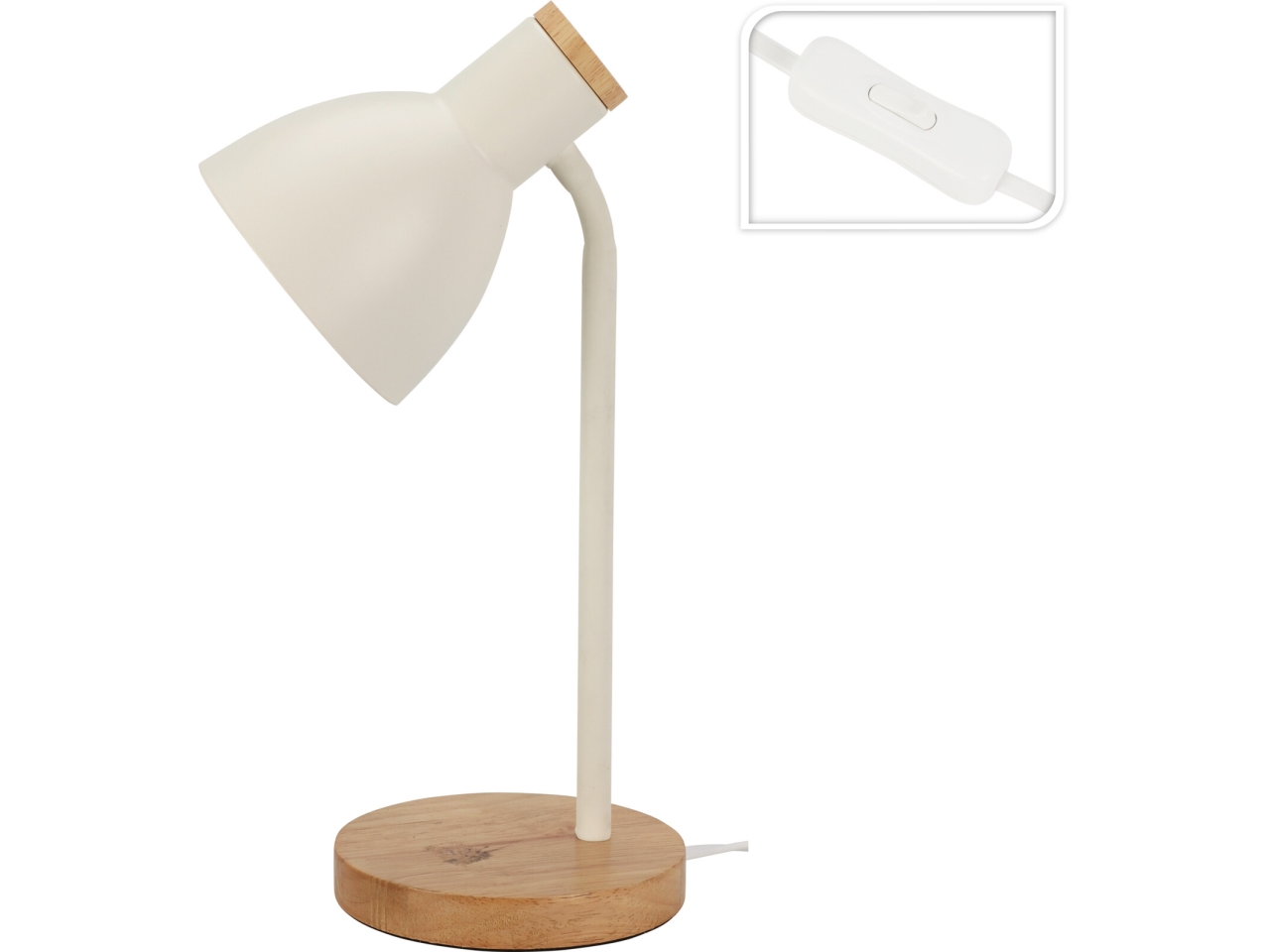 LAMPADA DA TAVOLO 14X36CM OFFWHITE HZ1601010