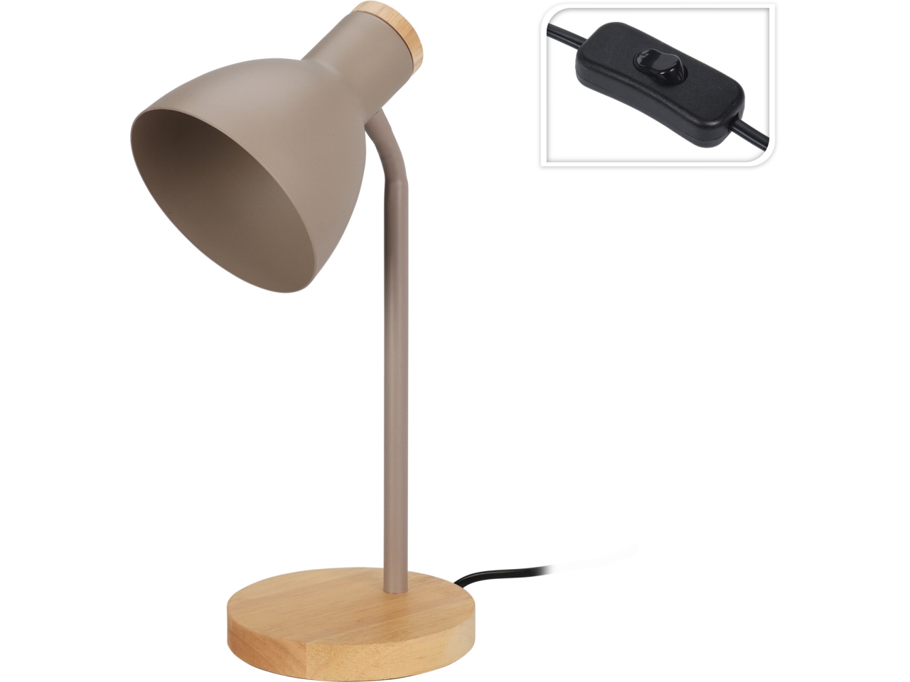 LAMPADA DA TAVOLO 14X36CM TAUPE HZ1601030