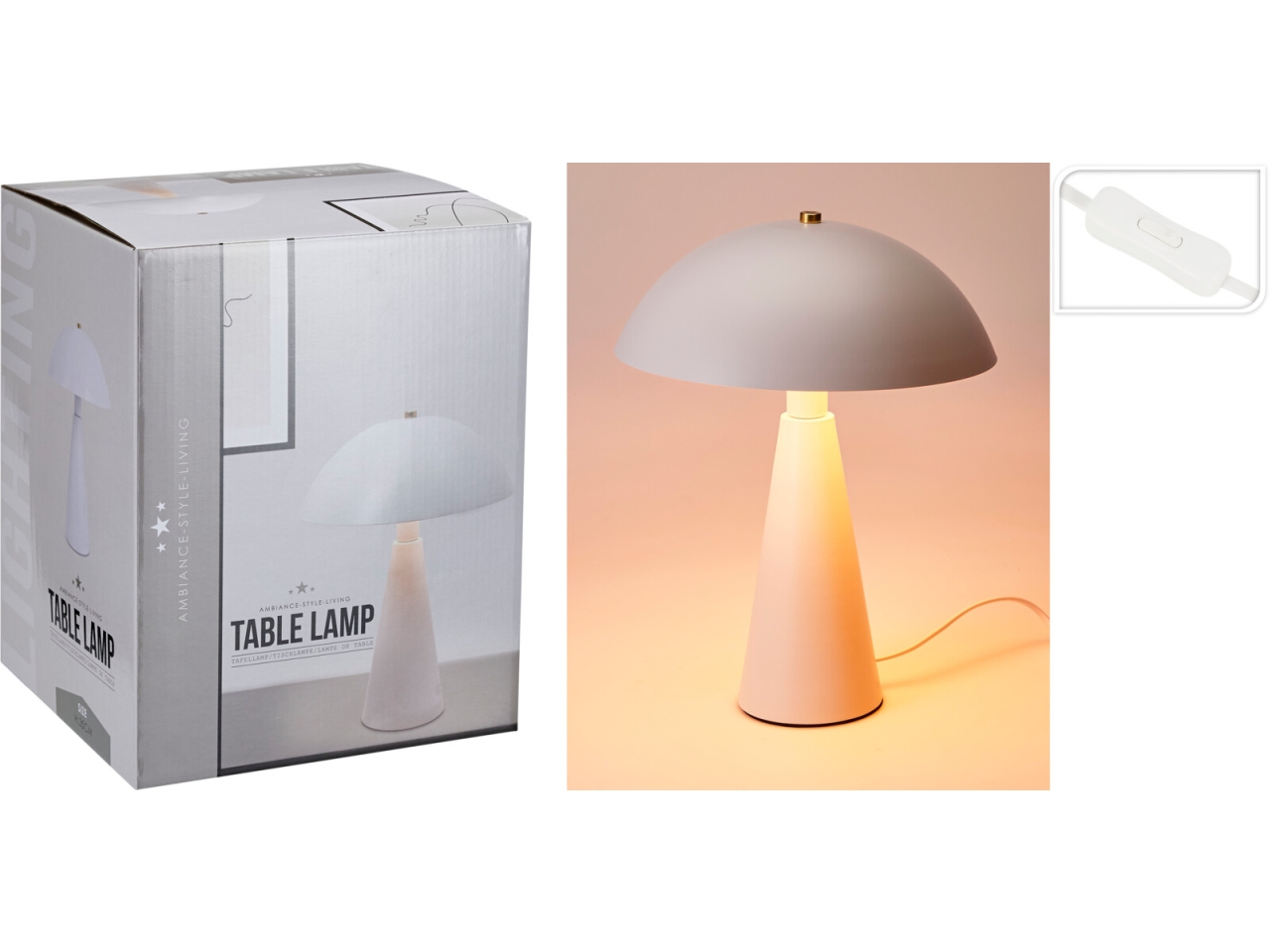 LAMPADA DA TAVOLO IRON OFFWHITE HZ1601260