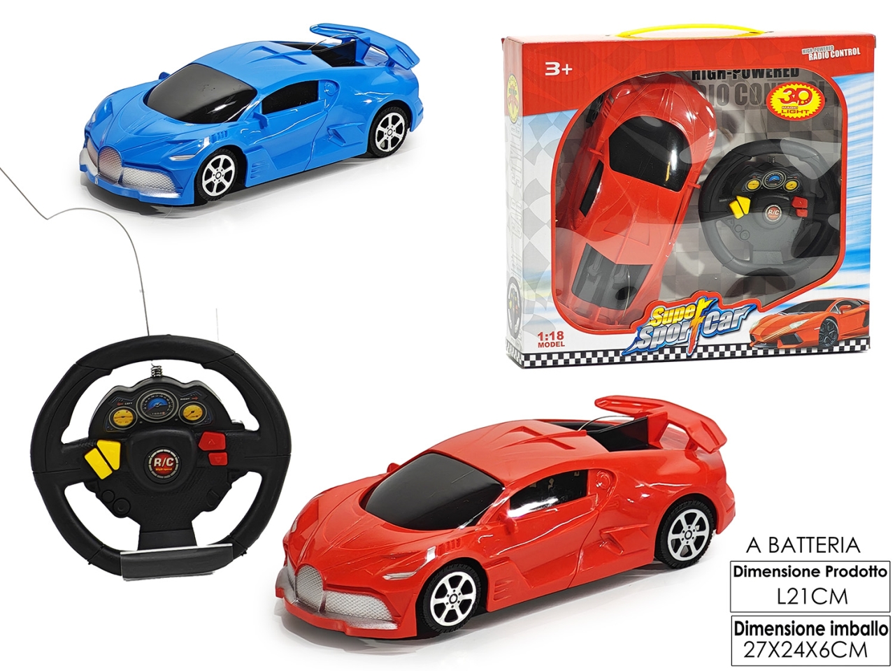 AUTO RADIOCOMANDO 4FUNZ. 2ASS 100099