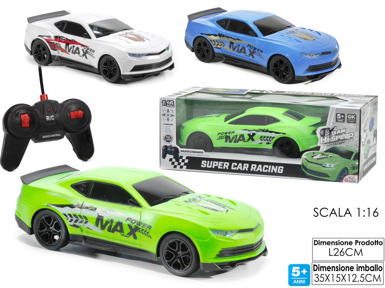 AUTO SUPER CAR RACING R/C 4 FUNZ. 105188 AUTO SUPER CAR RACING R/C 4 FUNZ. 105188