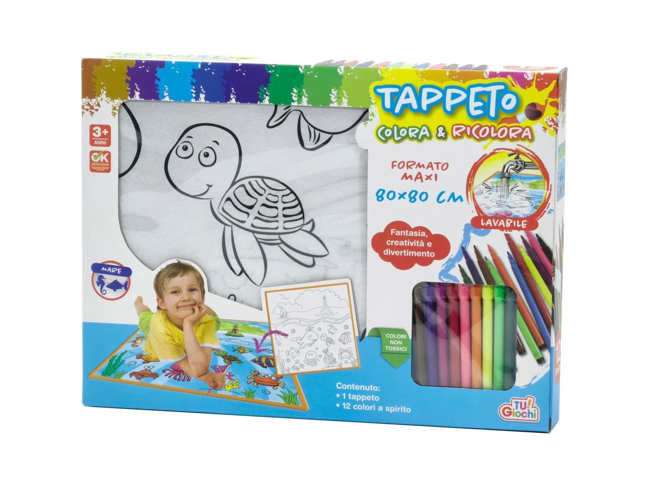 TAPPETO COLORA&RICOLORA 80X80CM  121896