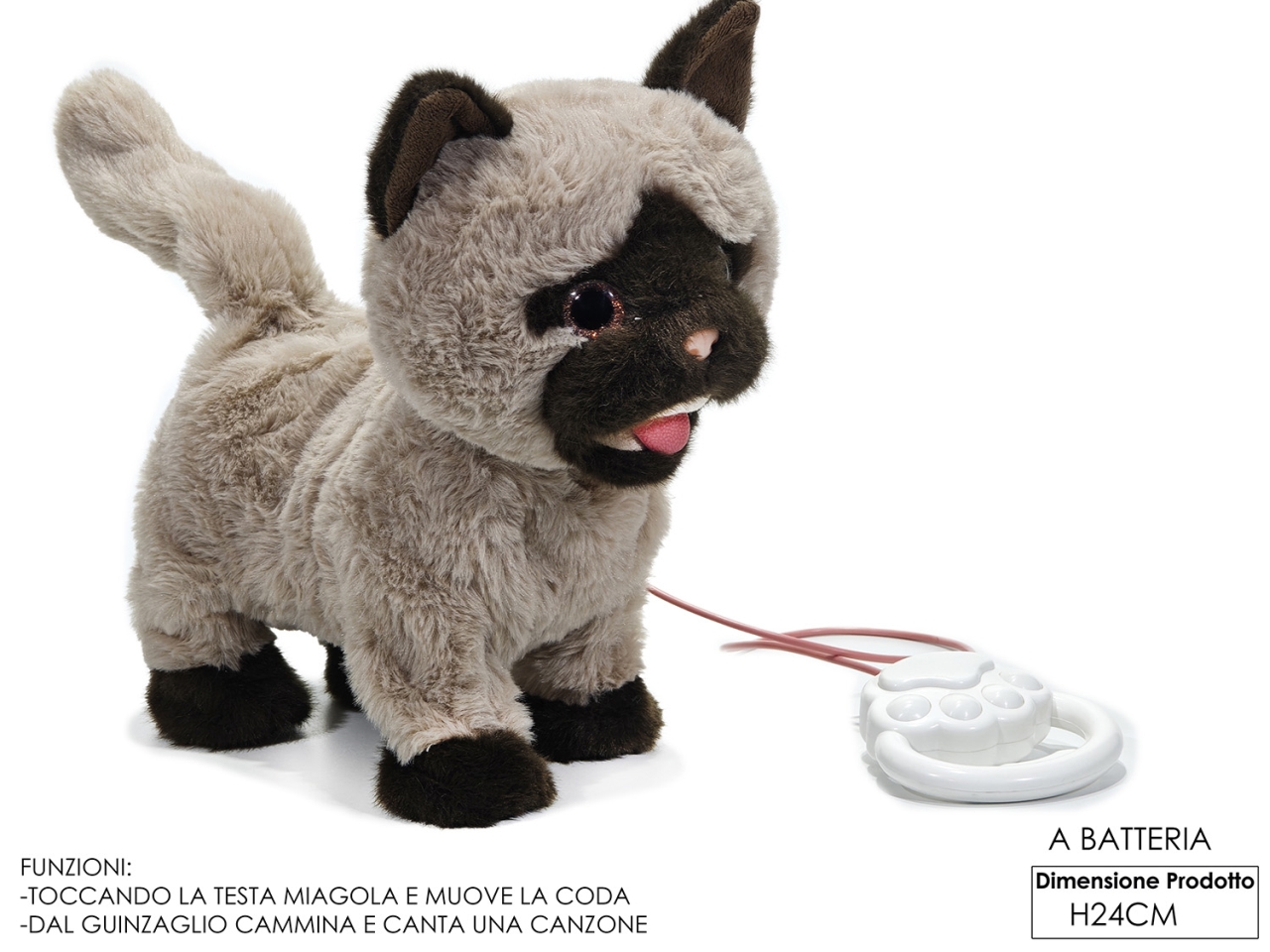 GATTO FILOGUIDATO B/O MOV/MUS 720527