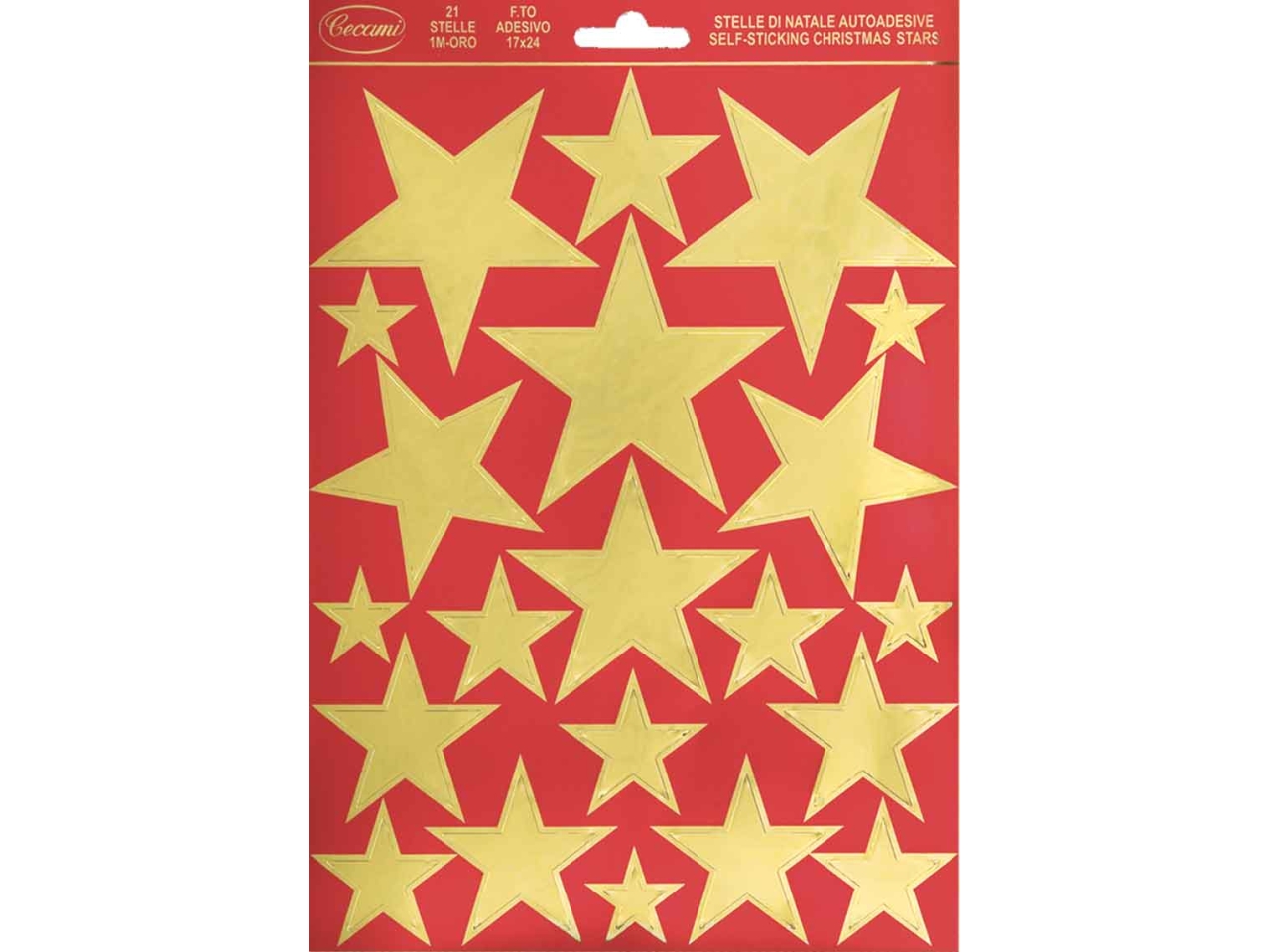 STELLE ADESIVE GRANDI ORO NA50048SO/12