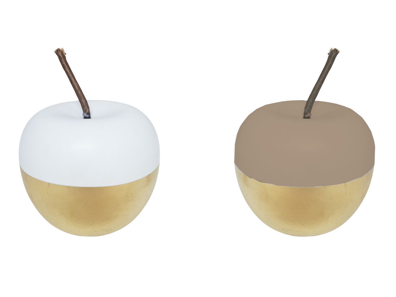 MELA DECORATIVA IN CERAMICA 12X11X11CM IN 2 COLORI MELA DECORATIVA IN CERAMICA 12X11X11CM IN 2 COLORI