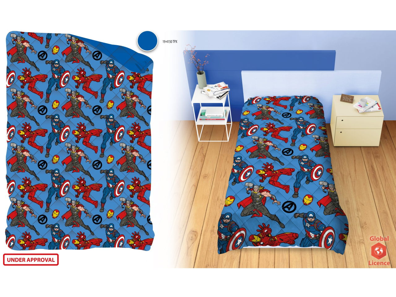 AVENGERS TRAPUNTA SINGOLA 170X260CM PVC BAG 1462