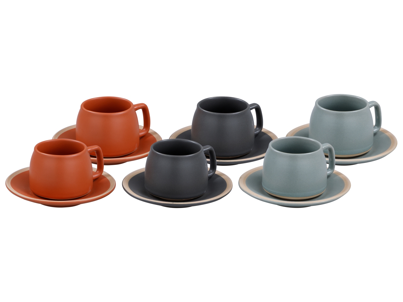 DUNE CONF.6PZ CAFFE C/P IN STONEWARE 0051547