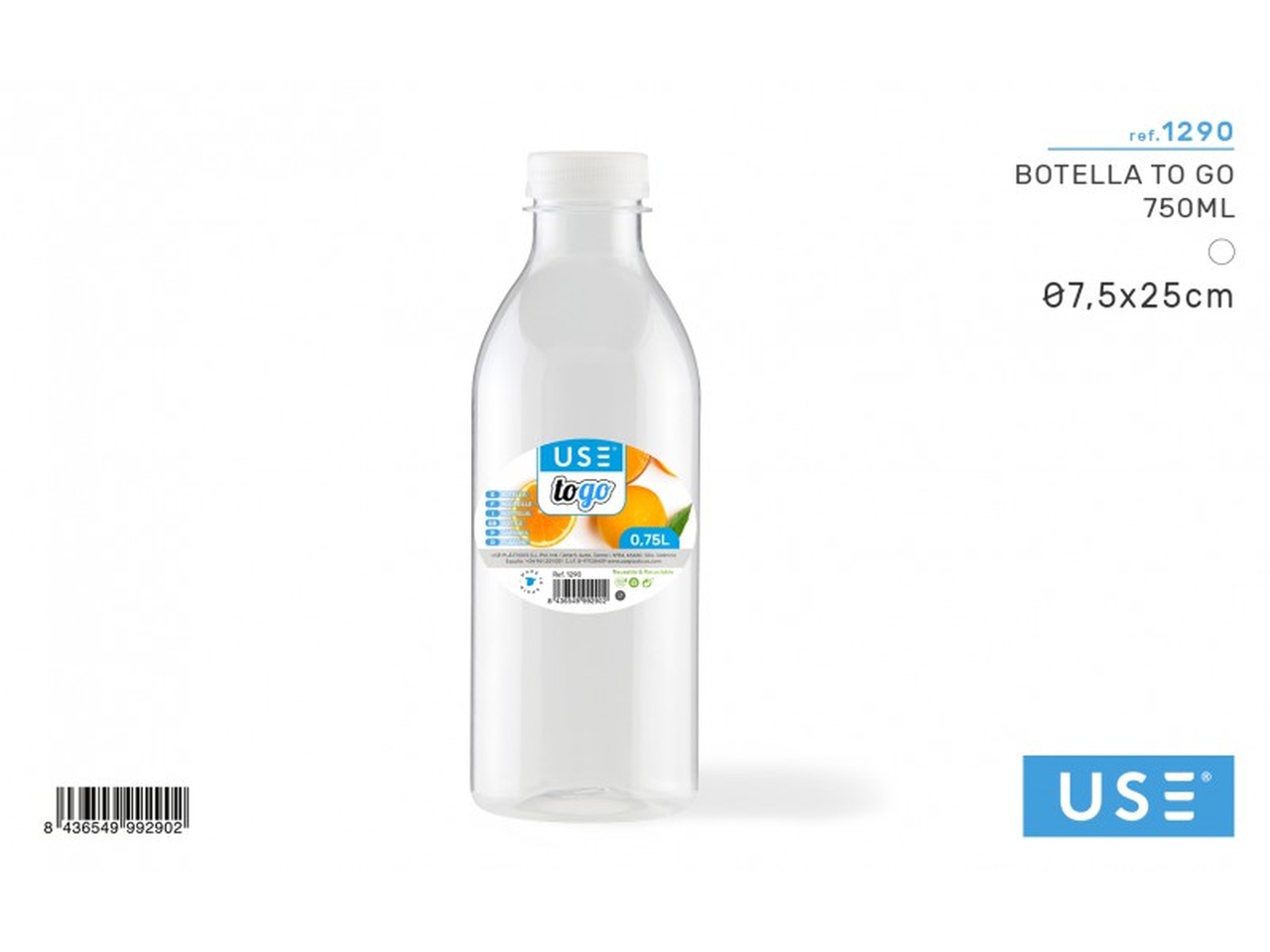 BOTTIGLIA TO GO 750ml 1290
