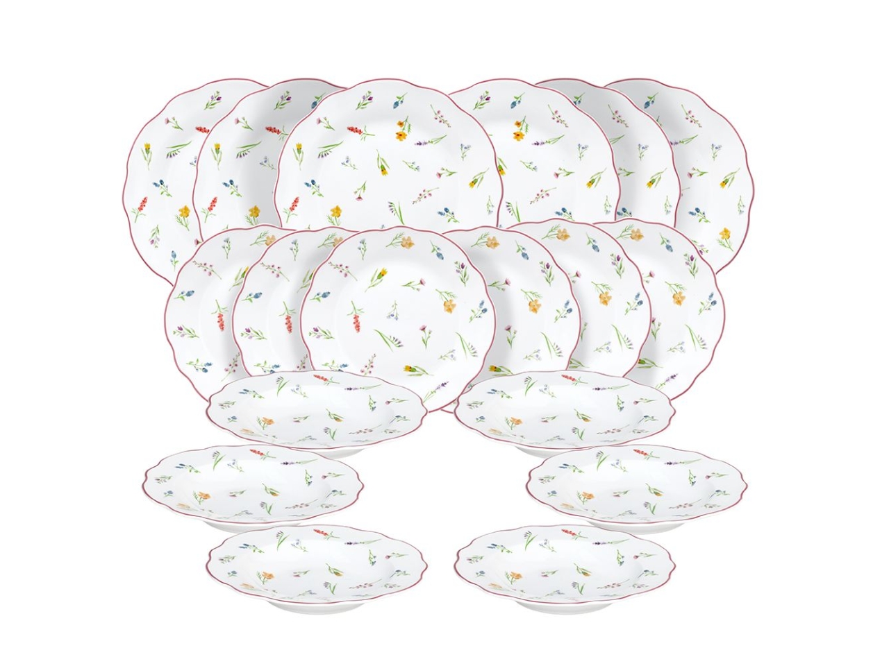 SERVIZIO TAVOLA 18 PZ MILLEFIORI CV070186127