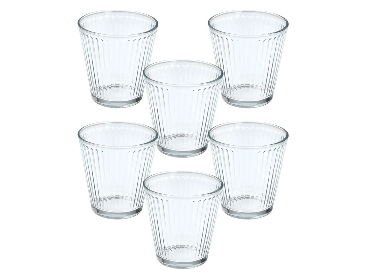 MICENE 220ML GLASS TRASPARENTE 6 PZ N3585A6TRAS