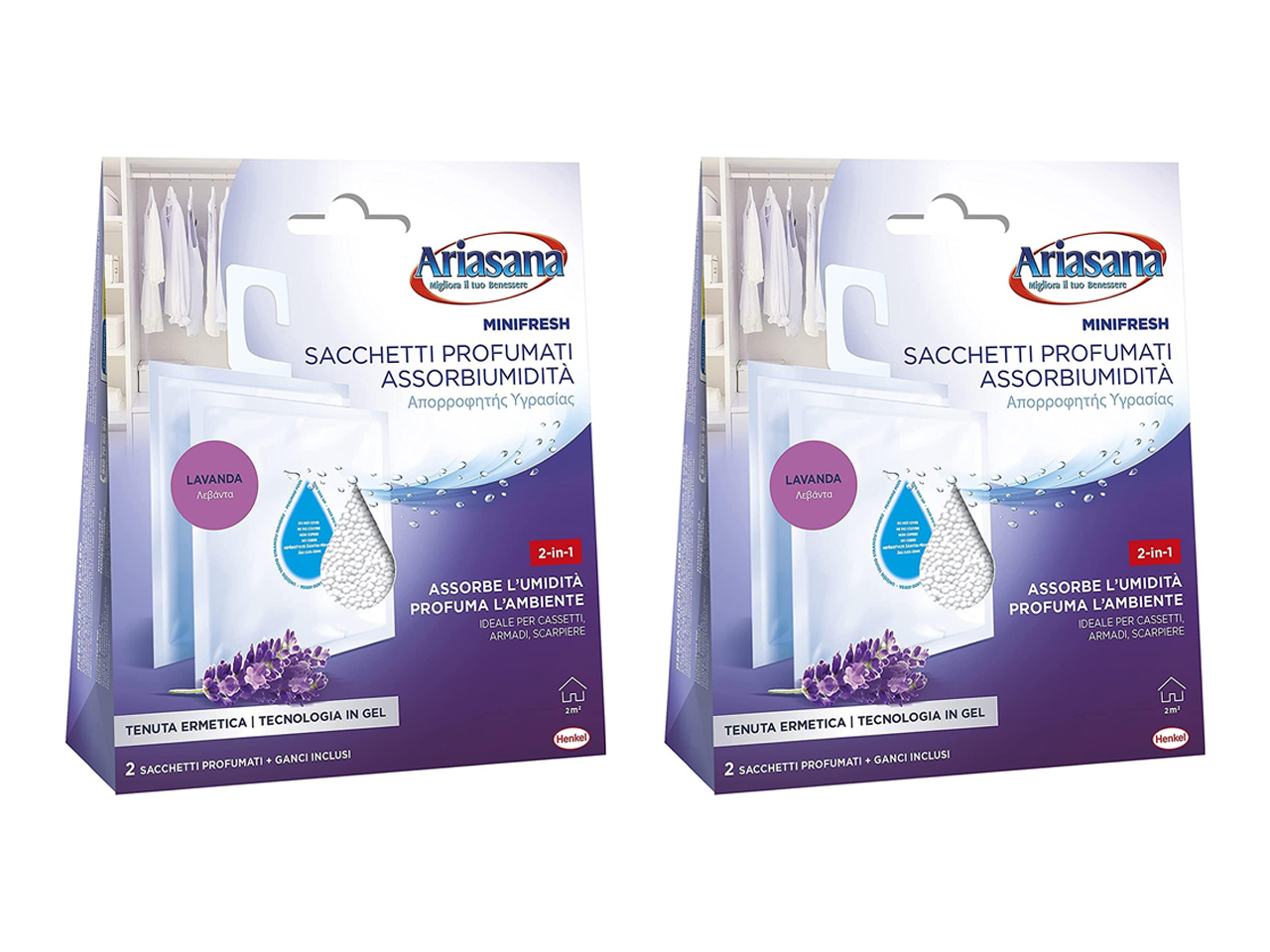ARIASANA MINIFRESH LAVANDA CONF 2 PZ 2091955 ARIASANA MINIFRESH LAVANDA CONF 2 PZ 2091955