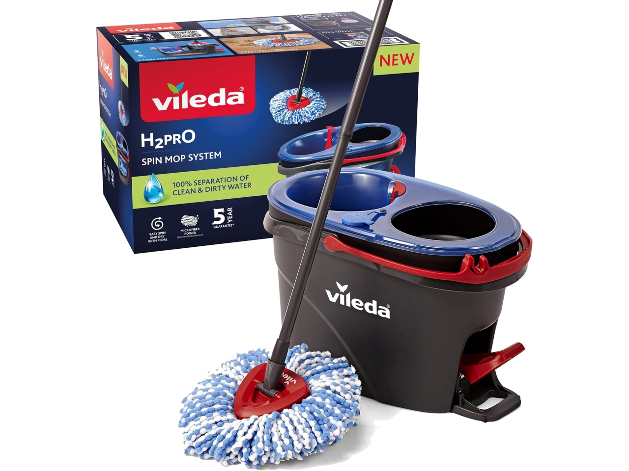VILEDA H2PRO SPIN MOP SYSTEM LAVAPAVIMENTI 178332