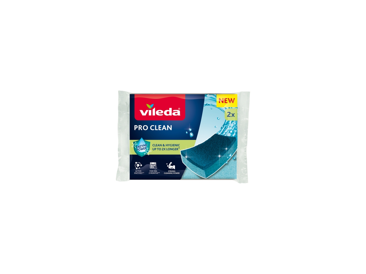 VILEDA PRO CLEAN SPUGNA CLASSICA 2PZ 179254