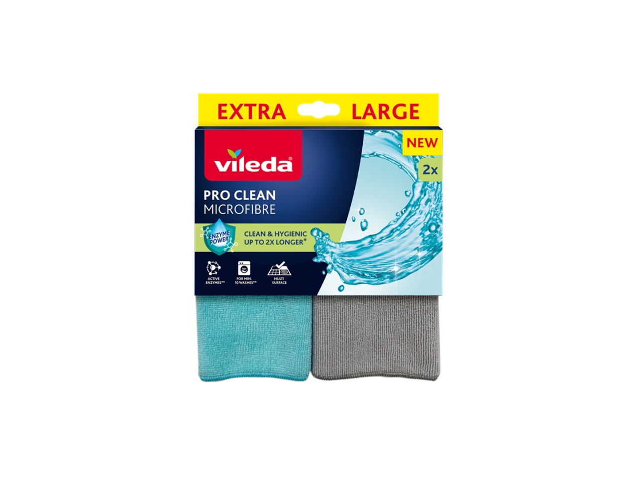 VILEDA PRO CLEAN PANNO MICROFIBRA 2PZ 180834