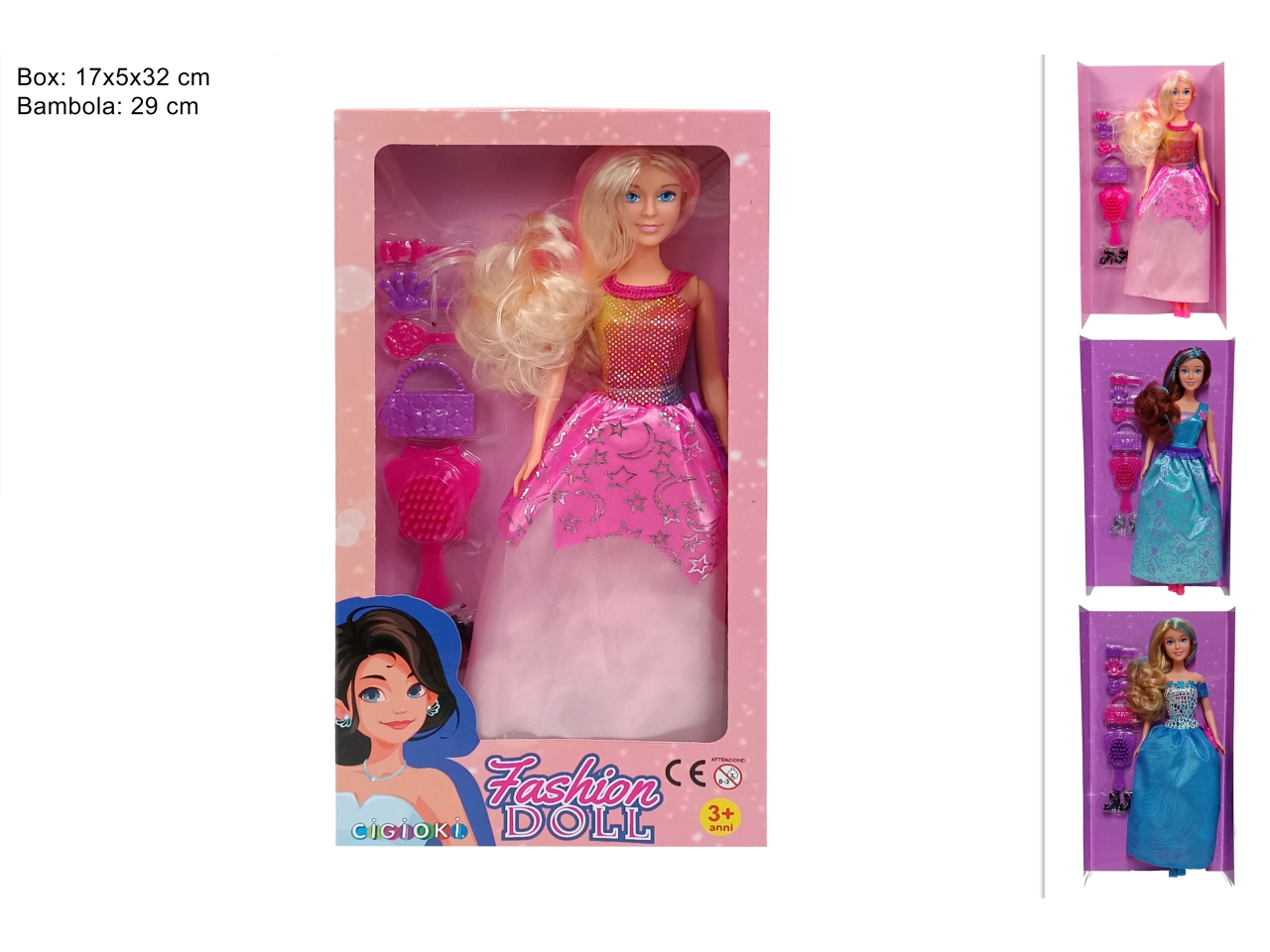 BAMBOLA 29CM CON ACCESSORI ASS DTO23005621