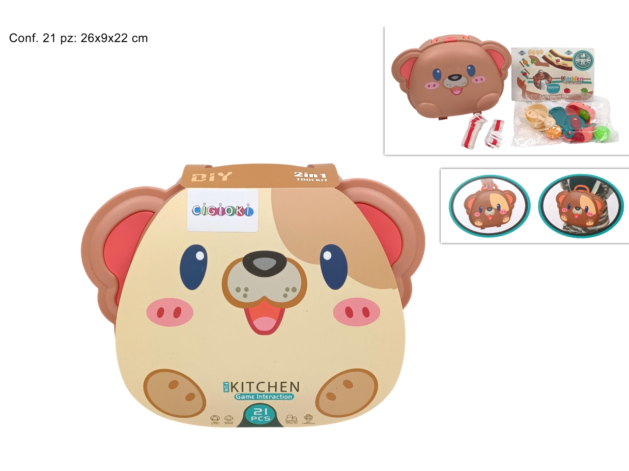 VALIGETTA SET CUCINA 2 IN 1 21PZ DTO24001641