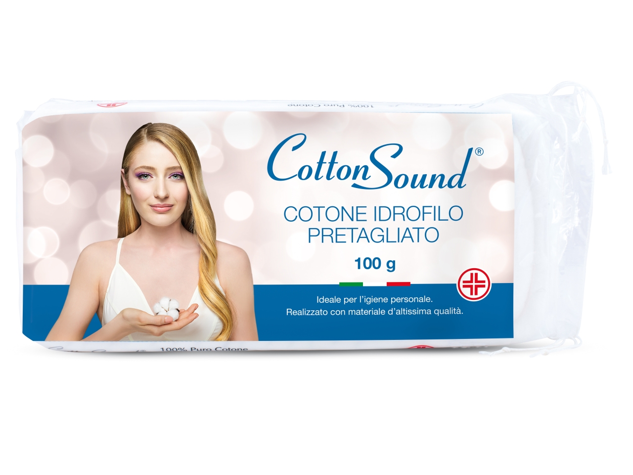 BUSTA COTONE PRETAGLIATO DA 100GR AS.100GR.CP24 BUSTA COTONE PRETAGLIATO DA 100GR AS.100GR.CP24