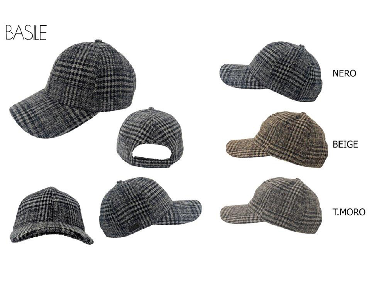 CAPPELLO BASEBALL BASILE COLORI ASSORTITI BS.1248