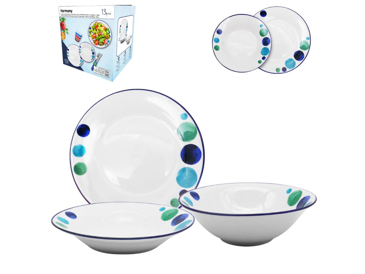 SERVIZIO PIATTI 13PZ HARMONY 1062