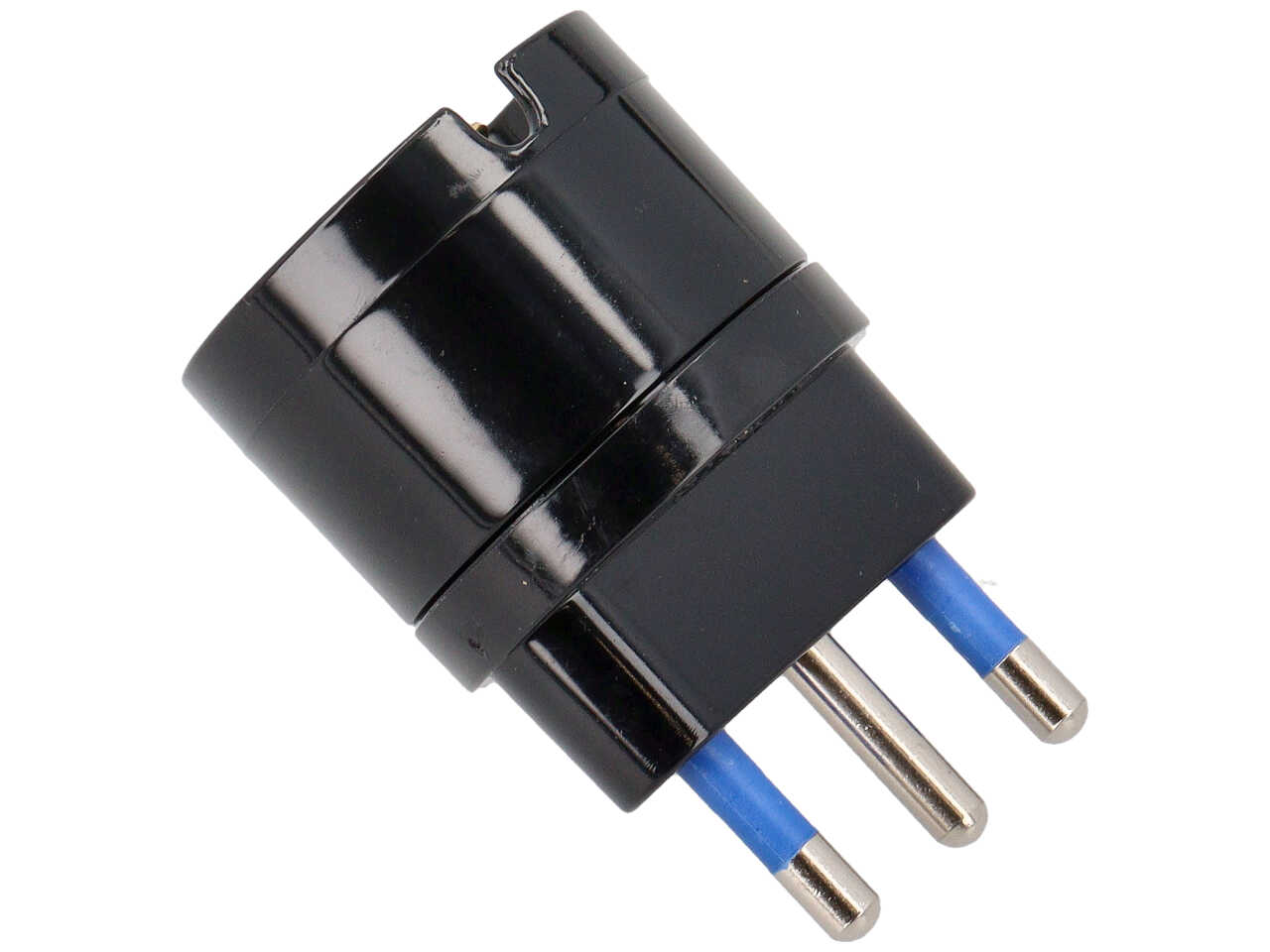 ADATTATORE SCHUKO 16A NERO 8014/N/F