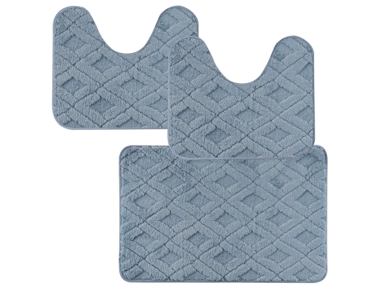 JIMMY PARURE TAPPETI 3PZ AZZURRO 030X20702009 JIMMY PARURE TAPPETI 3PZ AZZURRO 030X20702009