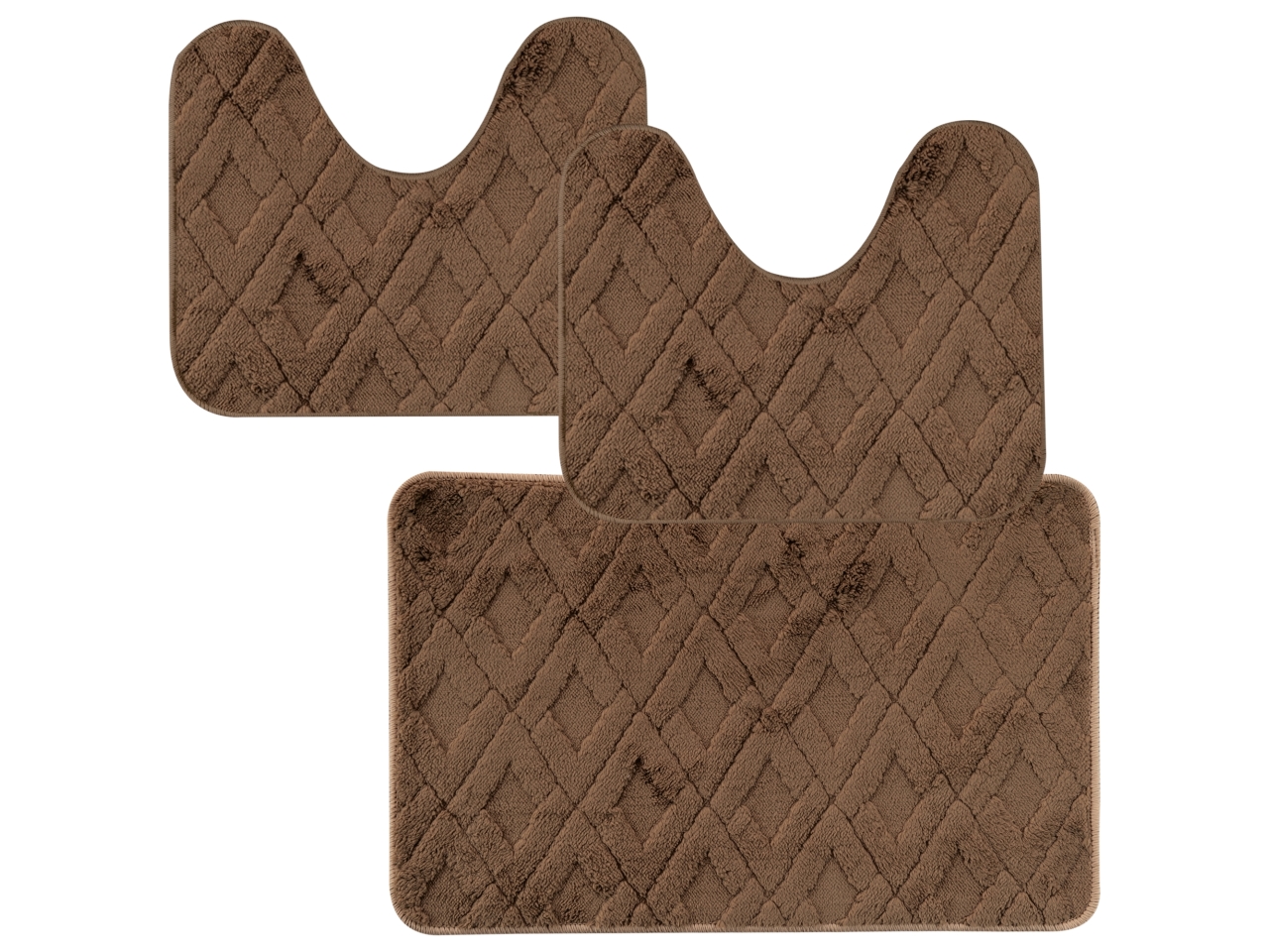 JIMMY PARURE TAPPETI 3PZ MARRONE 030X20702011 JIMMY PARURE TAPPETI 3PZ MARRONE 030X20702011