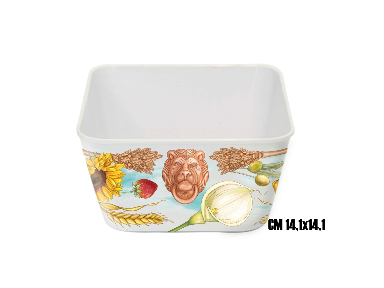 TERRACOTTA CESTINO MELAMINA 14X14CM ME-1644-2772