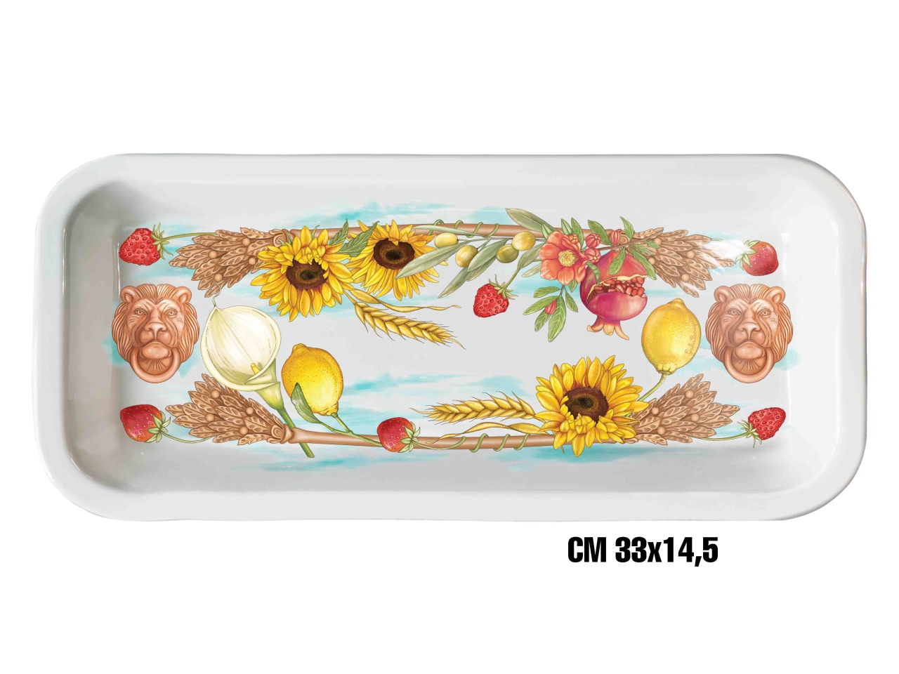 TERRACOTTA VASSOIO MELAMINA 33X14,5CM ME-1644-2778