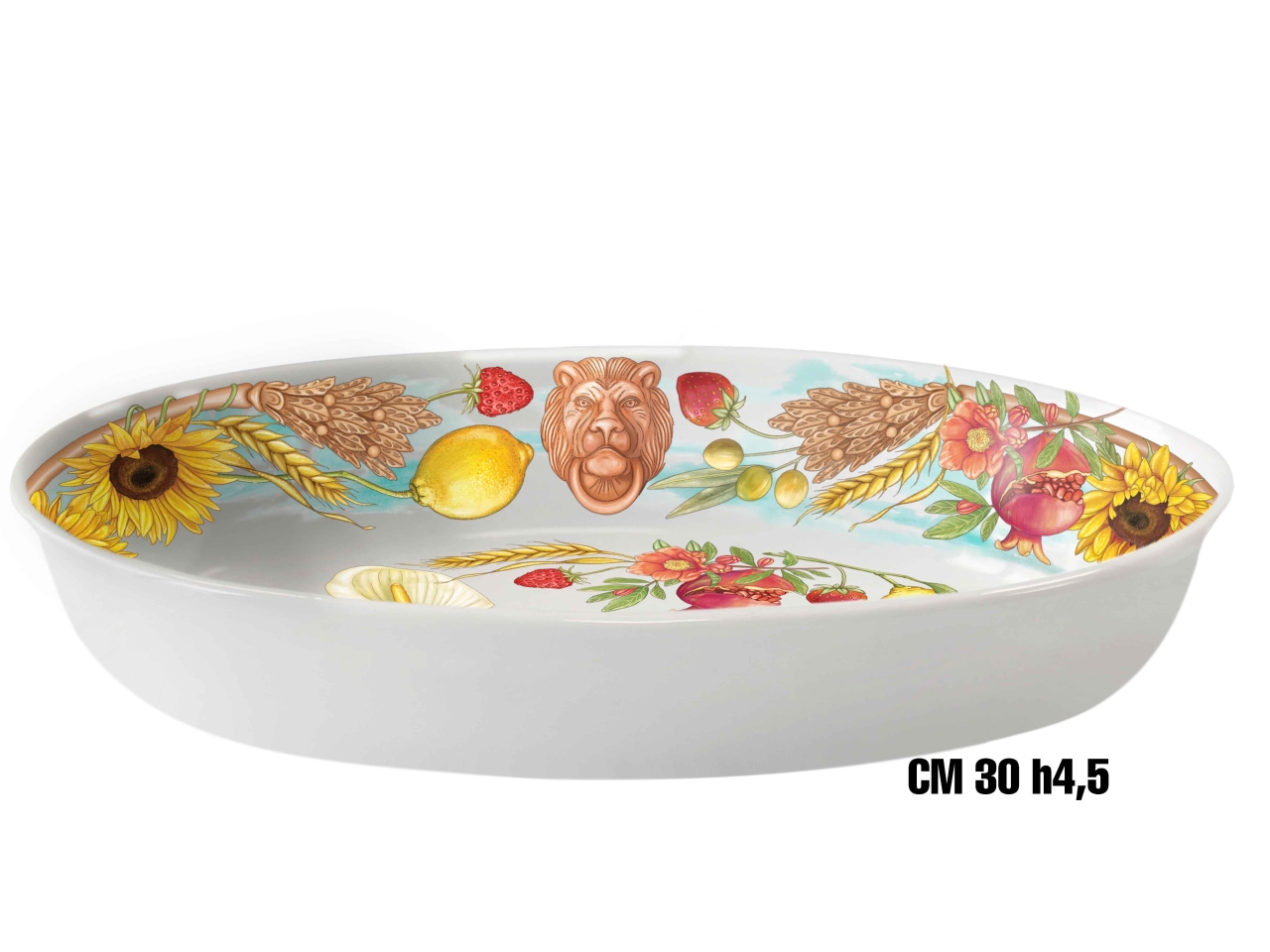 TERRACOTTA OVALINO MELAMINA30XH.4,5CM ME-1644-2782