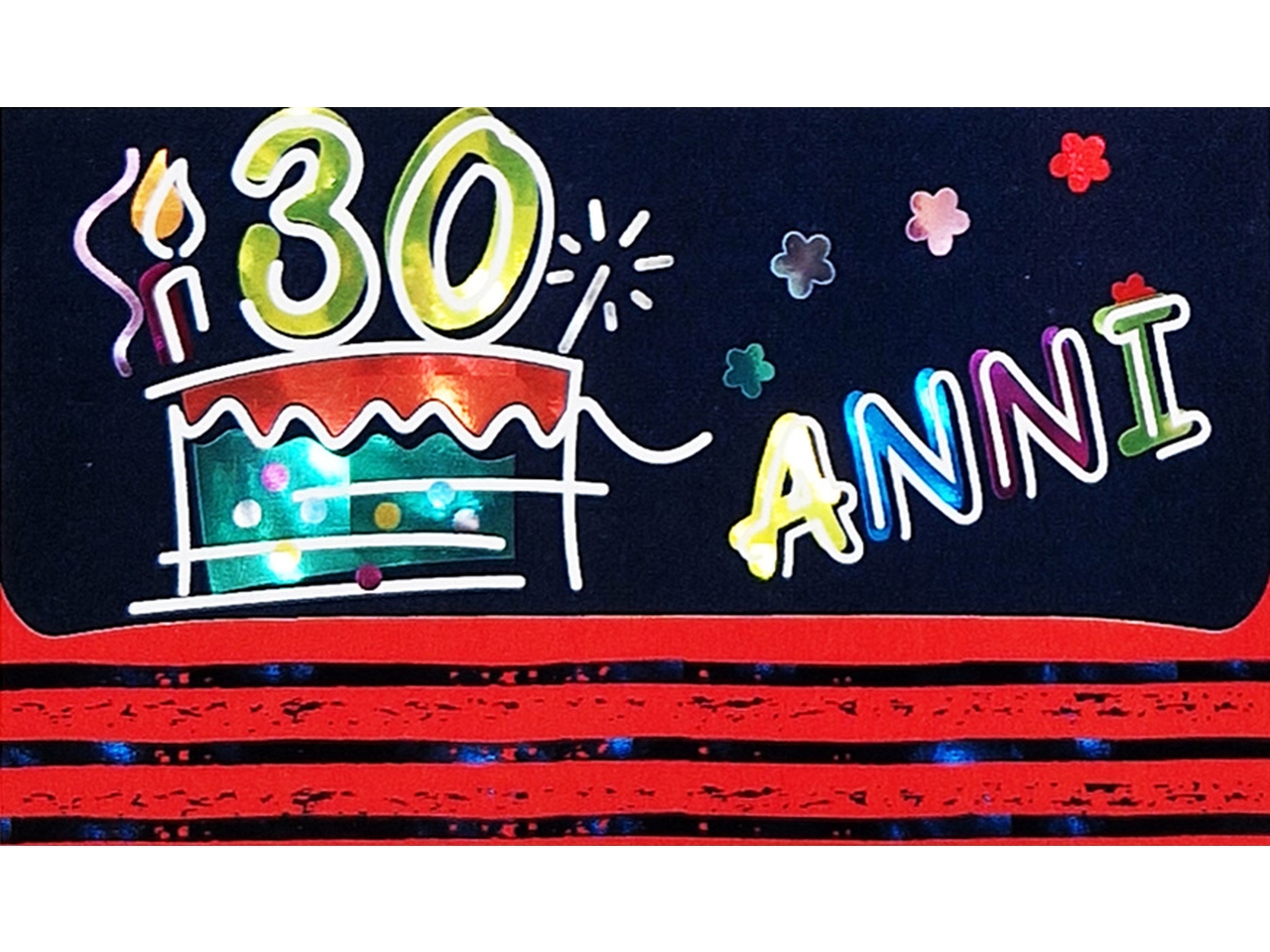 BIGLIETTO PORTASOLDI 30ANNI FLASHCARD 045 BIGLIETTO PORTASOLDI 30ANNI FLASHCARD 045