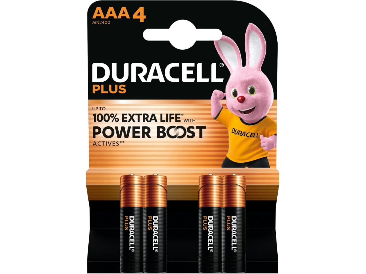 DURACELL PLUS POWERBOOST AAA B4 5019142