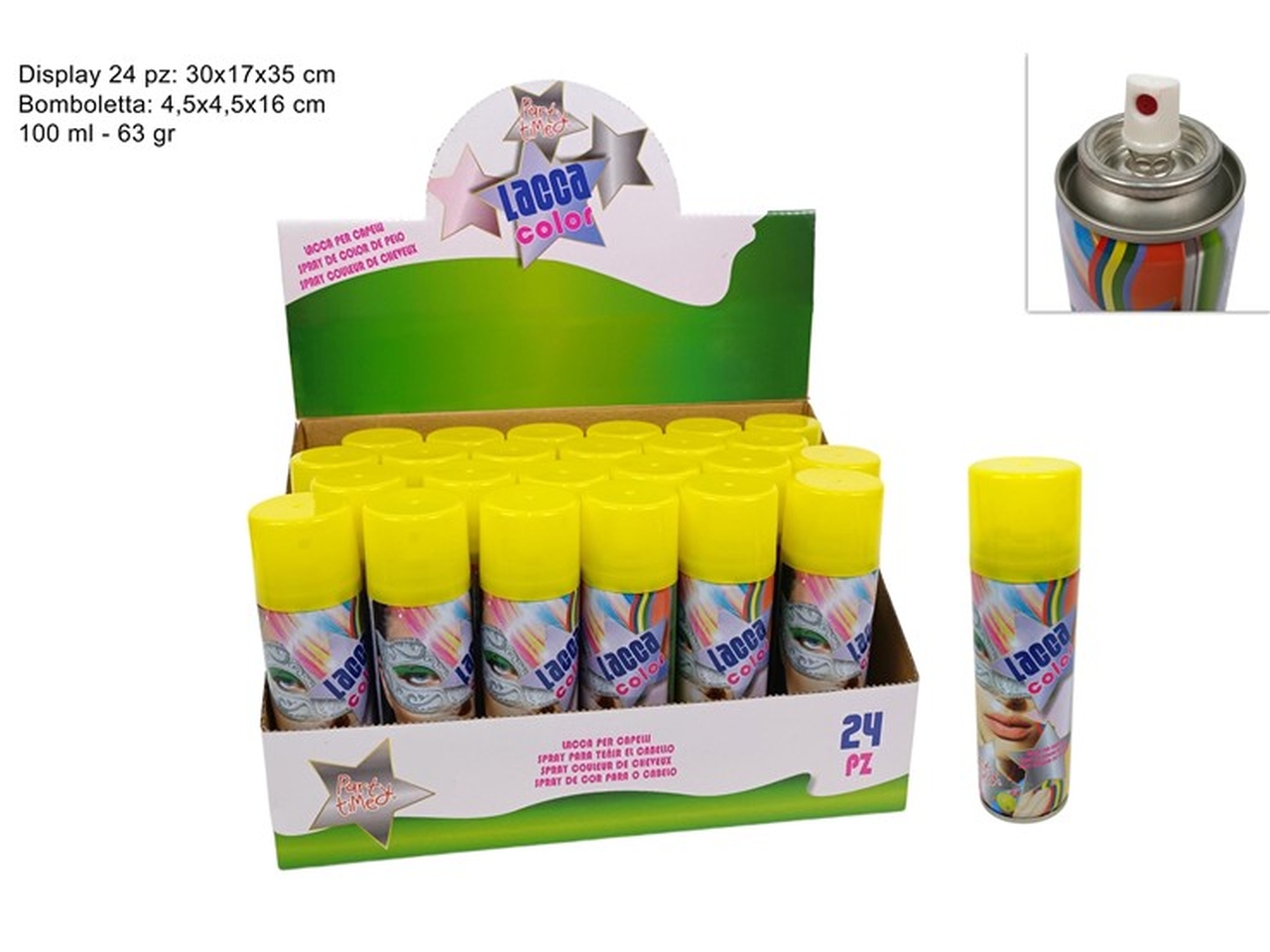 LACCA CAPELLI SPRAY 100ML GIALLA XCA14000214