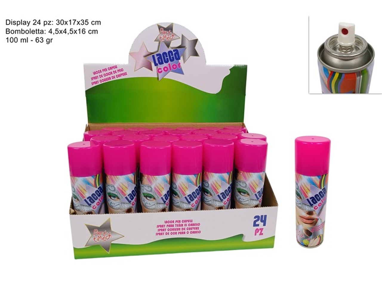 LACCA CAPELLI SPRAY 100ML FUCSIA XCA14000213