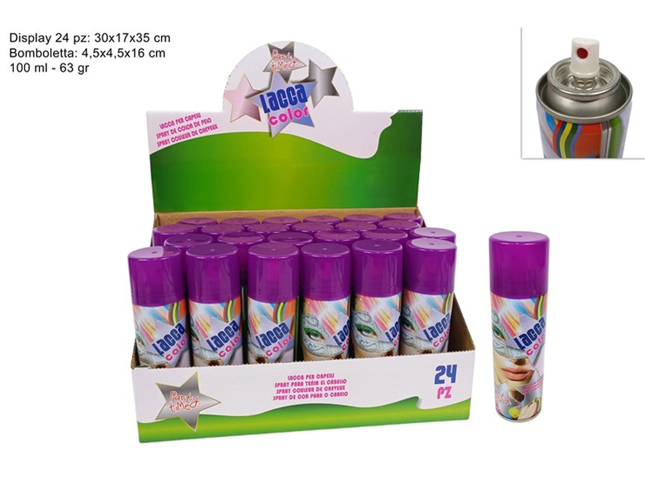 LACCA CAPELLI SPRAY 100ML VIOLA XCA14000217