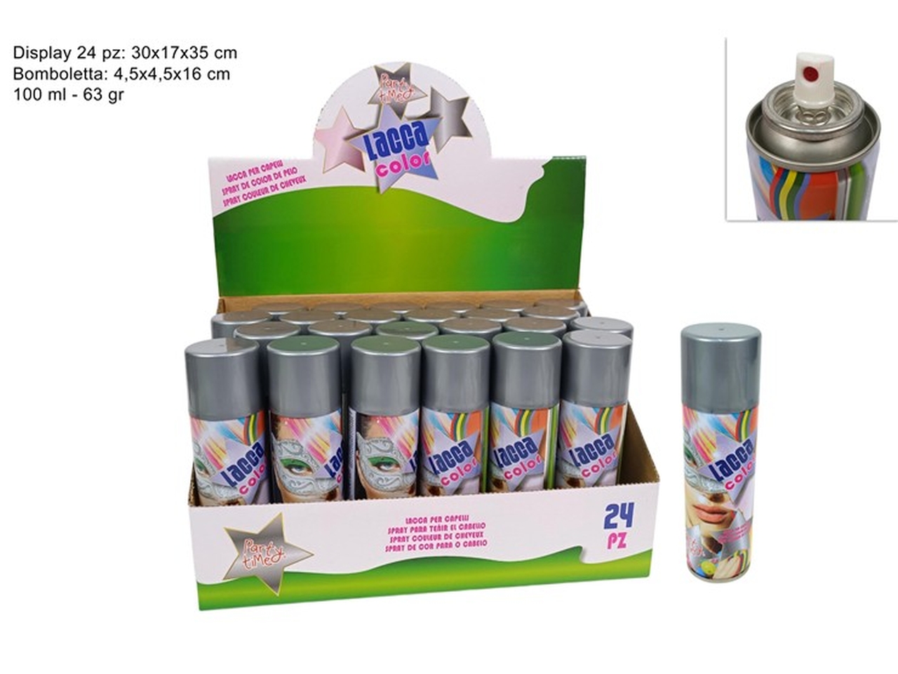 LACCA CAPELLI SPRAY 100ML SILVER XCA14000219