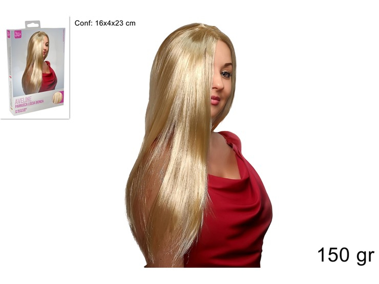 PARRUCCA LUNGA LISCIA BIONDA XCA10000111