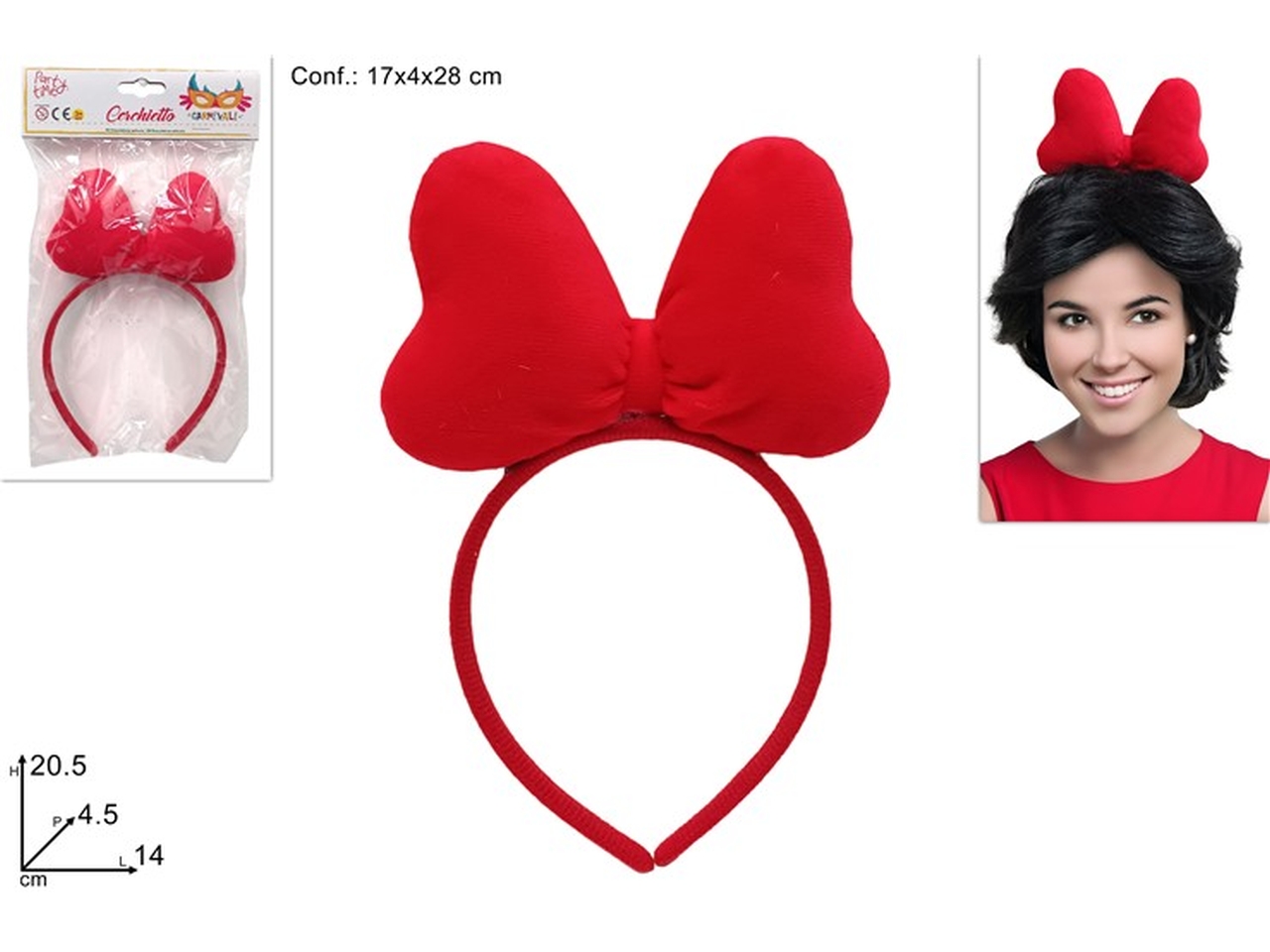 CERCHIETTO C/FIOCCO ROSSO XCA24000651 CERCHIETTO C/FIOCCO ROSSO XCA24000651